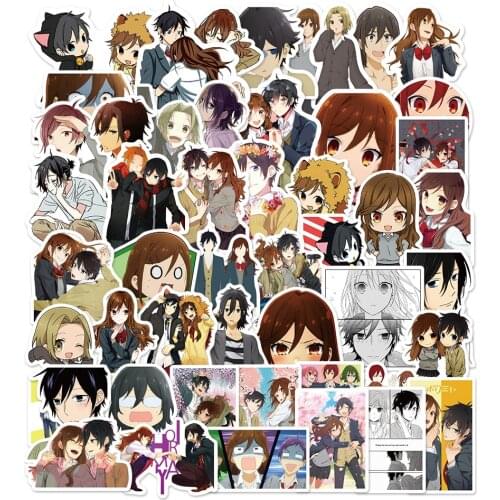 10/50pcs Horimiya Anime Stickers Hori Kyōko Miyamura Izumi Sticker For Laptop Skateboard Suitcase Hot Japanese Decals Toys