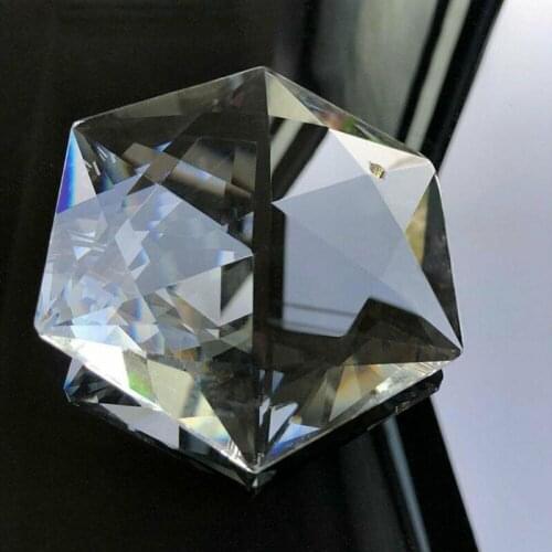 100mm Chandelier Crystal Clear Prisms Octagonal Beads Pendant Hanging Prisms DIY Pendant Hanging Ornament For Light Lamp Decor