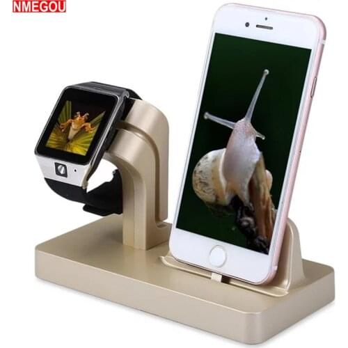 2 In 1 Charging Charger Stand for Aplle Watch Apple IWatch Series 1 2 3 Applewatch IPhone X 6 6S 7 8 Plus Soporte Phone Holder