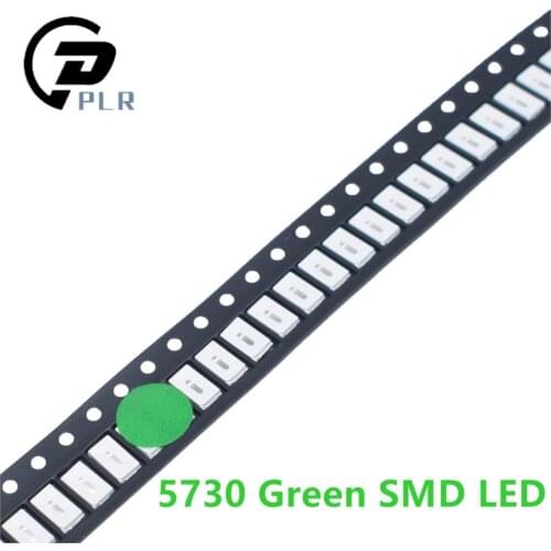 500pcs 5730/5630 SMD Green LED Light Emitting Diode SMD LED 5730 Green Surface Mount Led 520-575NM 2.0-3.6V Ultra Birght Led