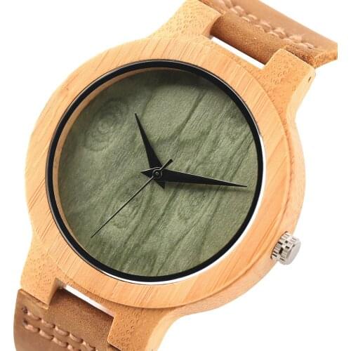 Quartz Mens Watches Nature Wood Simple Sport Watch Hot Analog Bamboo Women Trendy Wrist Watch relogio masculino Xmas