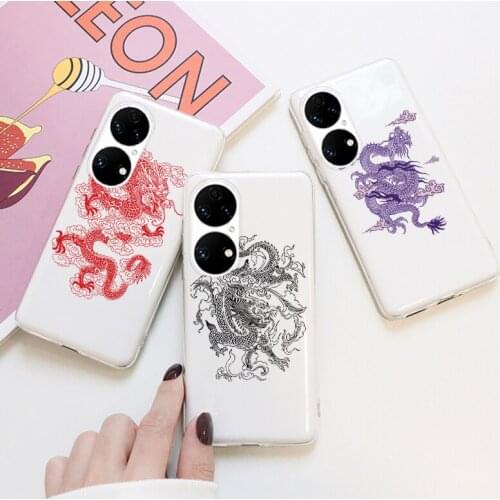 Phone Case For Huawei P50 Pro Capa Soft TPU Clear Coque For Huawei P50 P 50 Pro p50pro Silicone Flower Butterfly Fundas Etui Bag