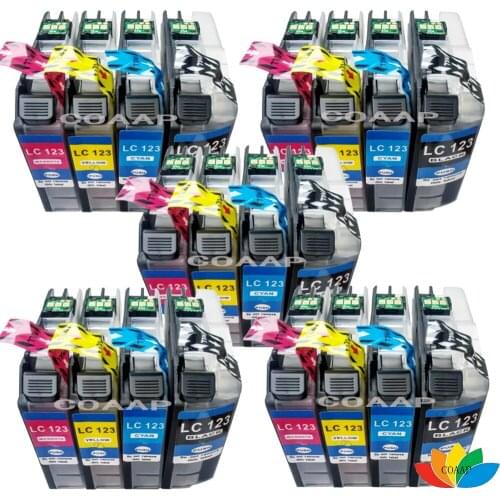20 Compatible Brother LC125BK LC125C LC125M LC125Y ink cartridge for MFC-J870DW MFC-J650DW MFC-J6520DW MFC-J6720DW MFC-J6920