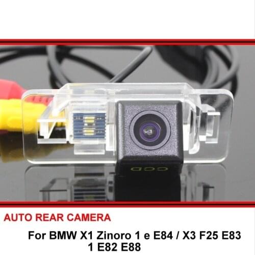 For BMW X1 Zinoro 1 e E84 X3 F25 E83 1 E82 E88 HD CCD Car Rearview Parking Reverse Backup Rear View Camera Night Vision SONY