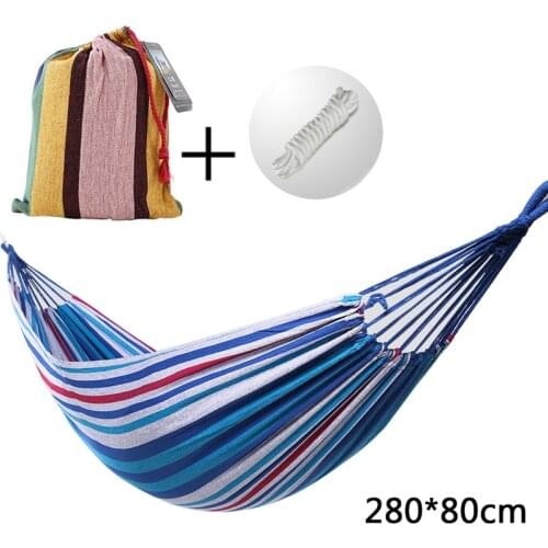 Double Wide Thick Canvas Hammock Portable Hammock Outdoor outdoor camping swing outdoor indoor household hammock