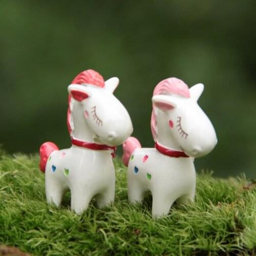 Action Figure random Shy pony lovers 3.7cm PVC Microscopic bonsai Micro Landscape collection Decoration Model Anime