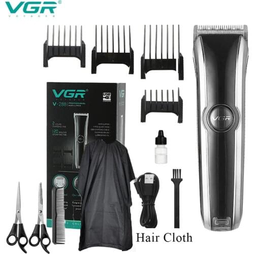VGR Electric Hair Clipper USB Charging Portable Shaving Fader New Oil Head Hair Trimmer Cortadora De Pelo Profesional V288