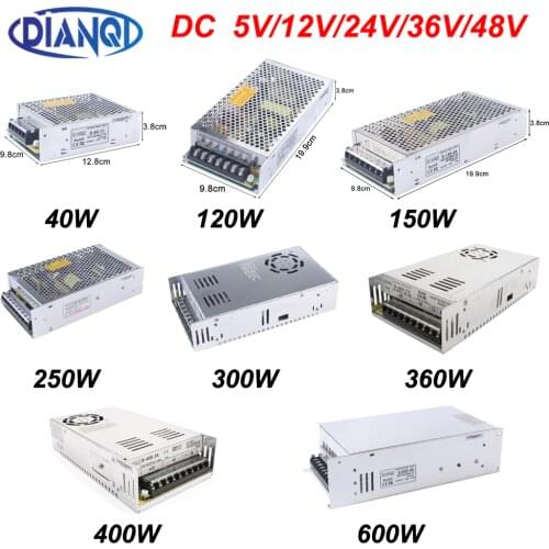 Switching Power Supply Light Transformer AC 110V 220V To DC 5V 12V 24V 48V Power Supply Source Adapter For Led Strip CCTV