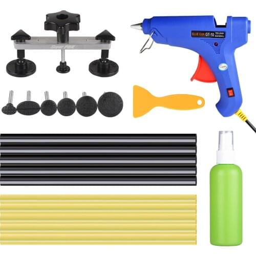 PDR Tools Paintless Dent Repair Puller Kit Car body Remove Dents Tools Pulling Bridge Glue Sticks Glue Gun Adhesive Remover
