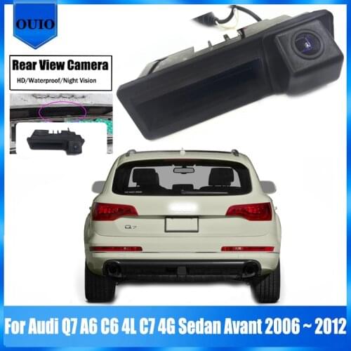 HD Night Vision Camera For Audi Q7 A6 C6 4L C7 4G Sedan Avant 2006~2012 rear camera Waterproof Backup Parking Reversing Camera