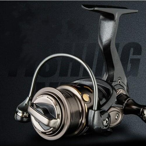1000s Spinning Fishing Reel 4KG Max Drag 5.2:1 Gear Ratio Freshwater Saltwater Rock Fishing Coil Trolling Wheel De Pesca