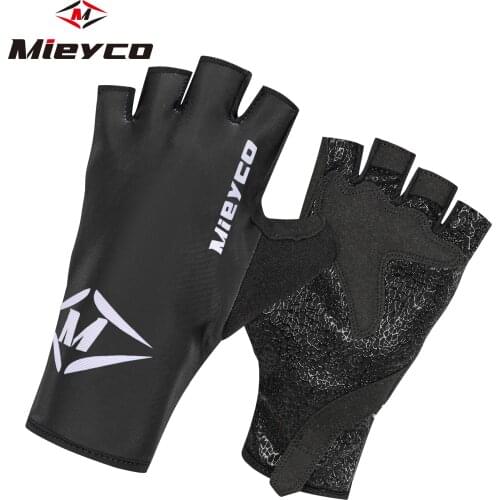 Mieyco Mens Womens Cycling Gloves MTB Road Gloves Reflective Mountain Bike Half Finger Gloves Bicycle Non-slip Sports Gloves