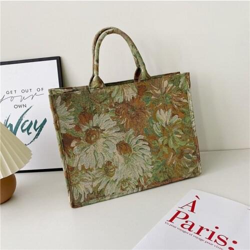 Fashion Women Totes Shopping Bags with short handles Female designer canvas green Beach large cheap handbags 2021 womens brand