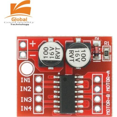 100pcs 2 DC motor drive module Original reversing PWM speed dual bridge stepper motor Mini victory L298N