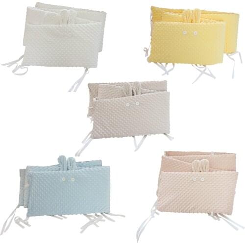 2M Pure Cotton Soft Crib Liner Comfortable Baby Bed Bumpers Protector For Newborn Thicken Cot Cushion Pad Accessories Judicious