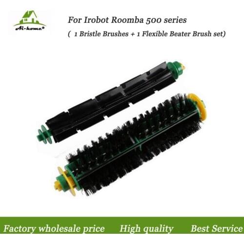 Accessory Kit Bristle +Flexible Beater Brushes for iRobot Roomba 500 Series 527 528 530 532 535 540 555 560 562 Vacuums