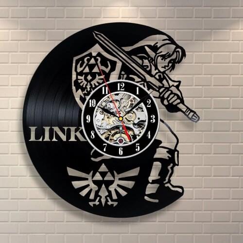 New Art CD Vinyl Record Wall Clock Handmade Watch Black Horloge Murale Reloj De Pared Decor Home Design