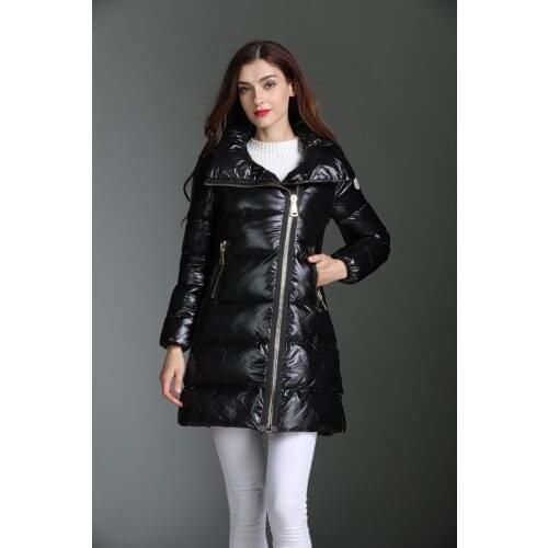 New Brand Womens Winter Jackets European Fashion 95% White Duck Down Long Coat Female Warm Parkas High Qaulity LX2314