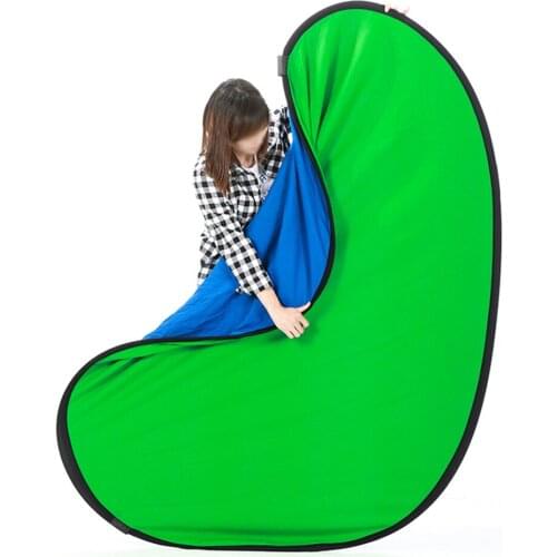 100*150cm Photo Studio Reflector Fotografia Photography Blue And Green Background Portable Collapsible Oval Multi-Disc Light