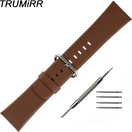 Genuine Leather Watch Band 22mm Wide for Motorola Moto 360 2 Gen 46mm 2015 Samsung Gear 2 R380 Neo R381 Live R382 Strap Bracelet