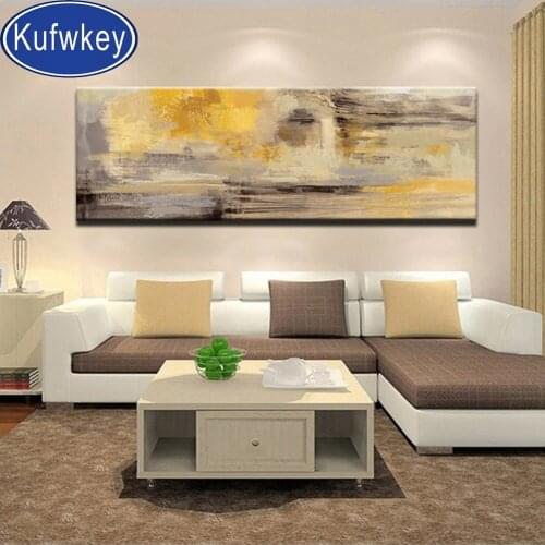 Modern Abstract Golden Yellow diamond embroidery new 2020 diy full drill square round scenic diamond painting cross stitch set