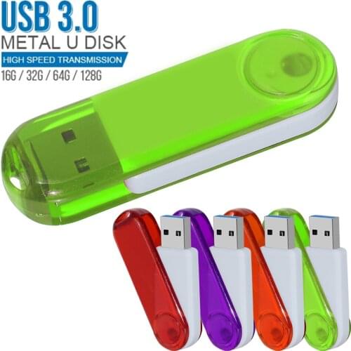 Plastic Rotation USB Flash Drive Real capacity 8GB 16GB High Speed Pen Drive 32GB 64GB 128GB 3.0 Fashion Gift USB Sticks