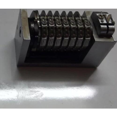 12 pieces 4×8 7-digit numbering machines the last two digits can sink