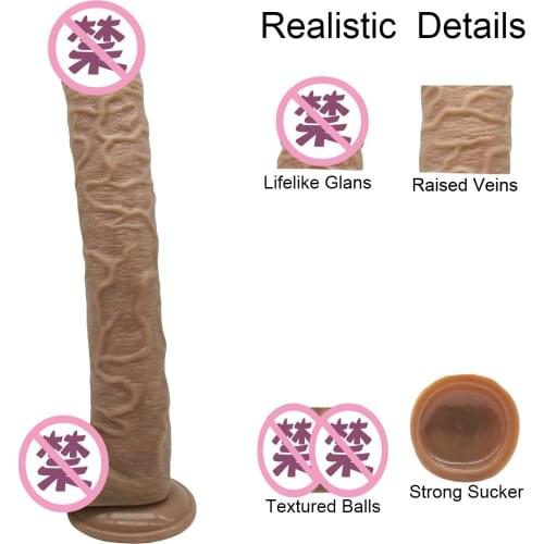 43*5CM Super Long Huge Dildo Suction Cup Anal Plug Realistic Penis Large Dick Sex Toys For Woman Giant Big Soft Horse Dildos
