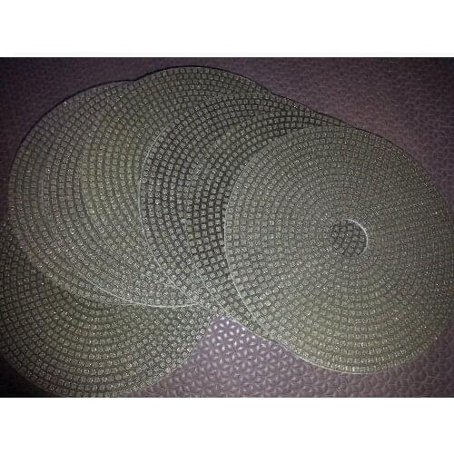 5'' electroplated diamond polishing pads(5PCS) For polishing granite, marble, concrete and glass