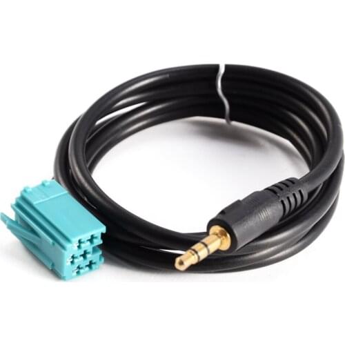 3.5mm Car AUX CD Stereo Audio Line Input Cable For Clio/Espace/Megane/Scenic/Traffic/Twingo 2005-2011 Car Accessories