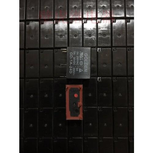 Free shipping lot (10 pieces/lot) 100%Original New GOLDEN GD-1A-24D 4PINS 5A 24VDC Power Relay