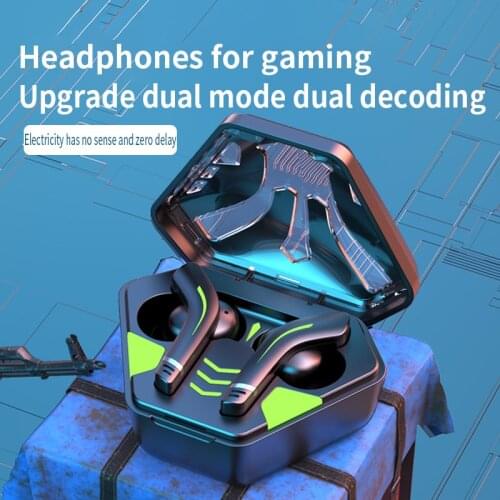 JIETMT MD168 True Wireless Bluetooth HeadphoneGaming Earphone In-ear Stereo Bass TWS Headset For Xiaomi iPhone Gamer Phones