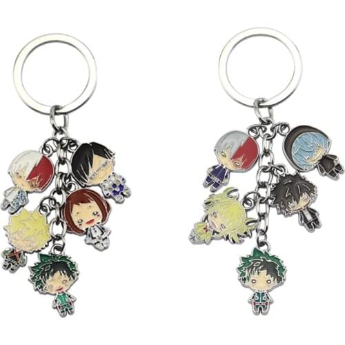 Anime My Hero Academia Boku No Hero Academia Keychain for Men Women Car key Holder keyring jewelry gift