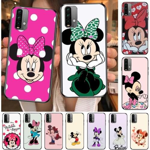 Minnie Mouse Hug Phone Case For XiaoMi Redmi 11 lite 9C 8A 7A Pro 10T 5G Anime Cover Mi 10 Ultra Poco M3 X3 NFC 8 SE cover