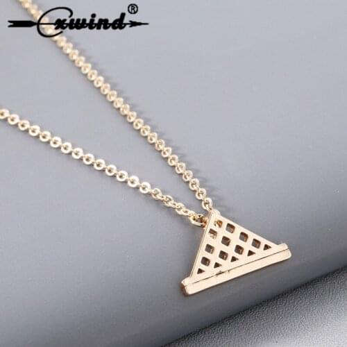 Cxwind Persionality Geometric Charm Necklace Punk Hollow Design Triangle Necklaces & Pendants for Women collares Wholesale