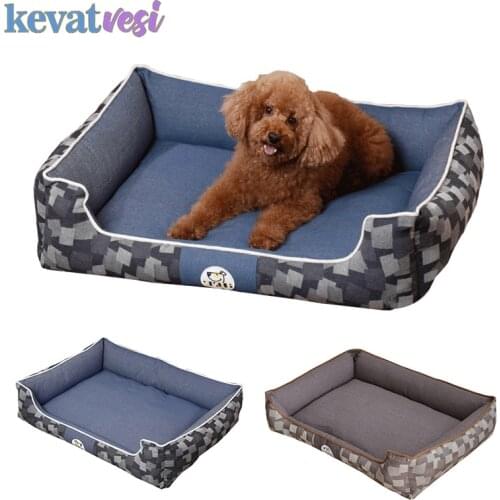 Dog Bed House Washable Cat Dog Sofa Mat Stain Resistant Puppy Sleeping Pad With Mat Blanket Breathable Chihuahua Pet Cushion