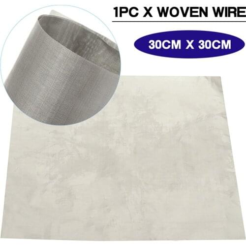 1pc 316 Stainless Steel Filtration Woven Wire Filter 30X30cm 300 Mesh Strainer Cloth Screen Petroleum Chemical Food Home Tool