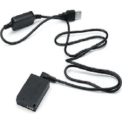 LP-E12 Power Charger Cable ACK-E12+DR-E12 Dummy Battery for Canon EOS M EOS M2