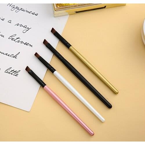 3Pcs/Sets Eyebrow Brush Bulk Packaging Makeup Brushes Four Color High-End Single Cream Eye Shadow Brush 12.5cm Wholesale