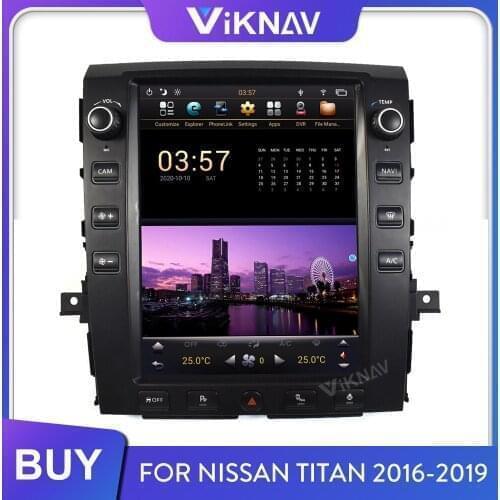 Android head unit tape recorder autoradio 2din for Nissan Titan 2016 2017 2018 2019 car radio stereo receiver multimedia player