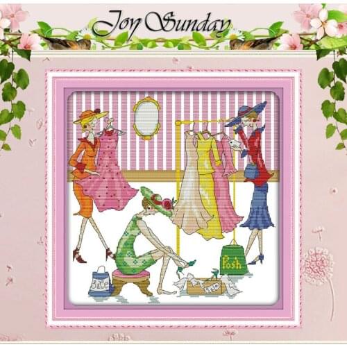 Happy shopping Pattern Counted Cross Stitch 11CT 14CT Cross Stitch Set Wholesale Cartoon Cross-stitch Kit Embroidery Needlework