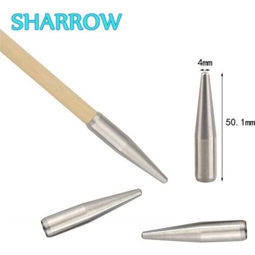 6/12/24 Pcs Arrow Head Stainless Steel Target Field Points Tip ID8mm Archery Arrowhead for Hunting Training Shooting Accessories