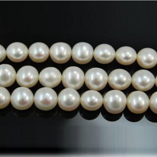16 inches AA+ 5-6mm Natural Round Freshwater Pearl Loose Strand