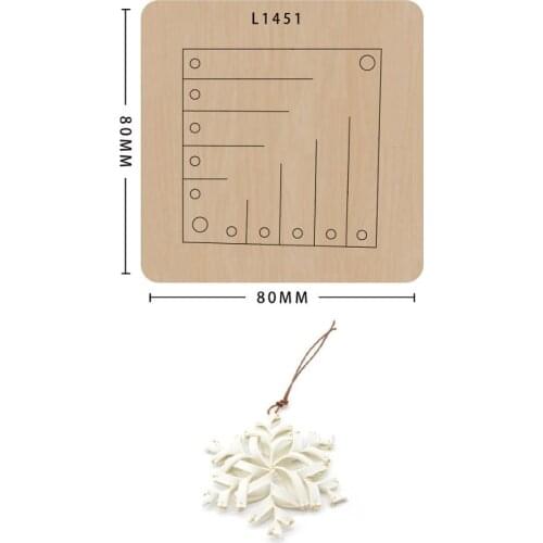 New Wooden Die Creative Snowflake Mould Cutting Dies For Scrapbooking Suitable For Common Die-cutting Machines In The Market