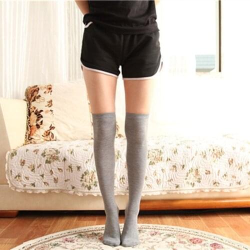 New Female Winter Socks Sexy Warm Thigh High Knitted Over The Knee Socks Long Cotton Stockings For Girls Ladies Women