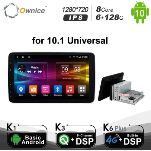 Ownice PX6 Android 10 6G+128GB Car Multimedia Player 1280*720 4G LTE Navigation GPS Autoradio Stereo For Nissan universal Radio