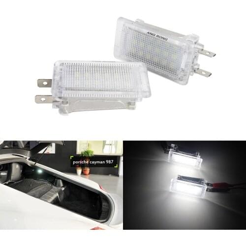 ANGRONG 2x LED Luggage Boot Compartment Light For Porsche Boxster (986) 97-04 (CA203) For Porsche 911 Carrera 996 997 964 GT3
