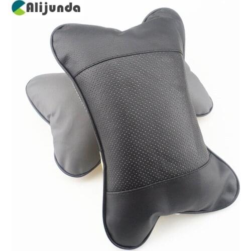 1 PCS artificial leather car seat pillow protection your neck for Ford Focus Fusion Escort Kuga Ecosport Fiesta Falcon EDGE