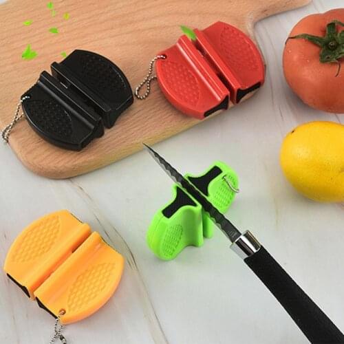 Portable Mini kitchen Knife Sharpener Kitchen Tools Two-stage Type Camping Pocket Knife Sharpener Accessories E4V7
