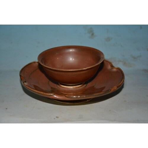 Rare Song Dynasty(961--1275) porcelain bowl, Redbud glaze,best collection & adornment, Free shipping